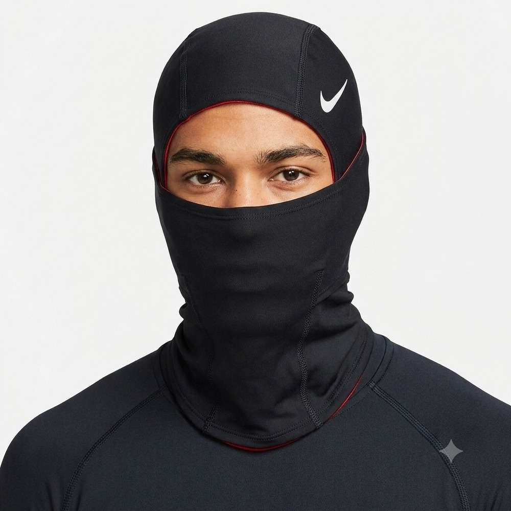 Nike Balaclava Unisex OSFM Black Red Pro Combat Ski Mask Shiesty Hood